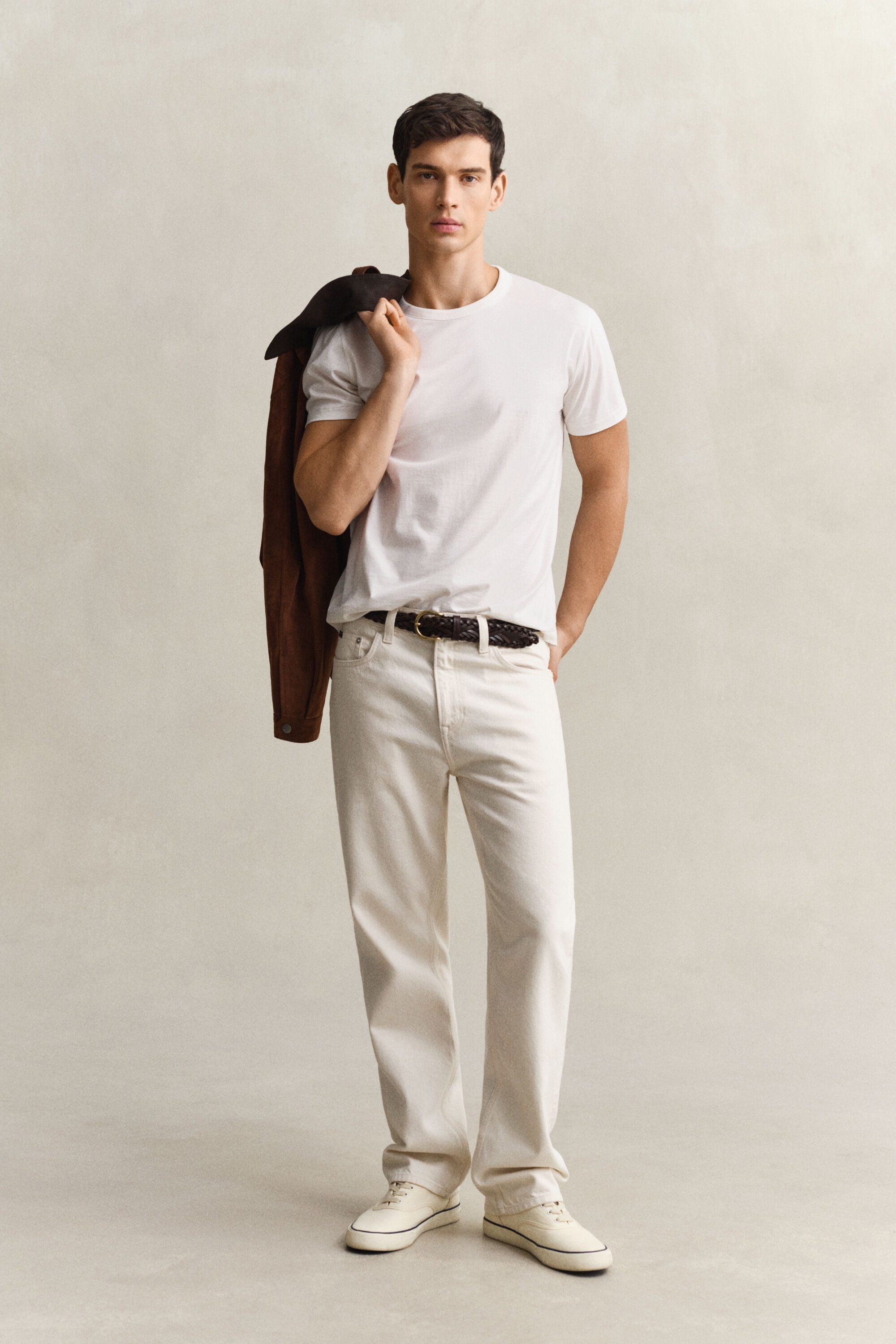 Jeans écru straight fit