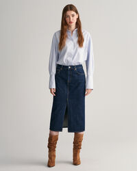 Gonna longuette in denim