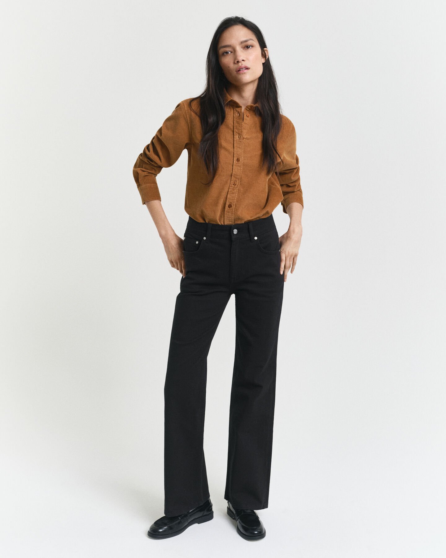 Camicia in velluto a coste regular fit