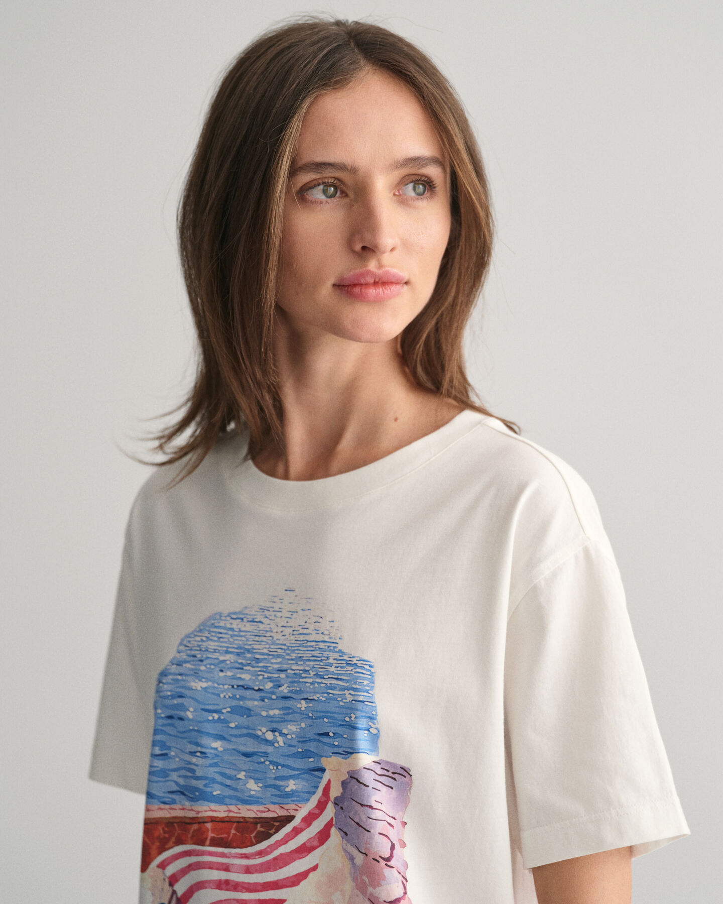 T-shirt con stampa Scenery Print