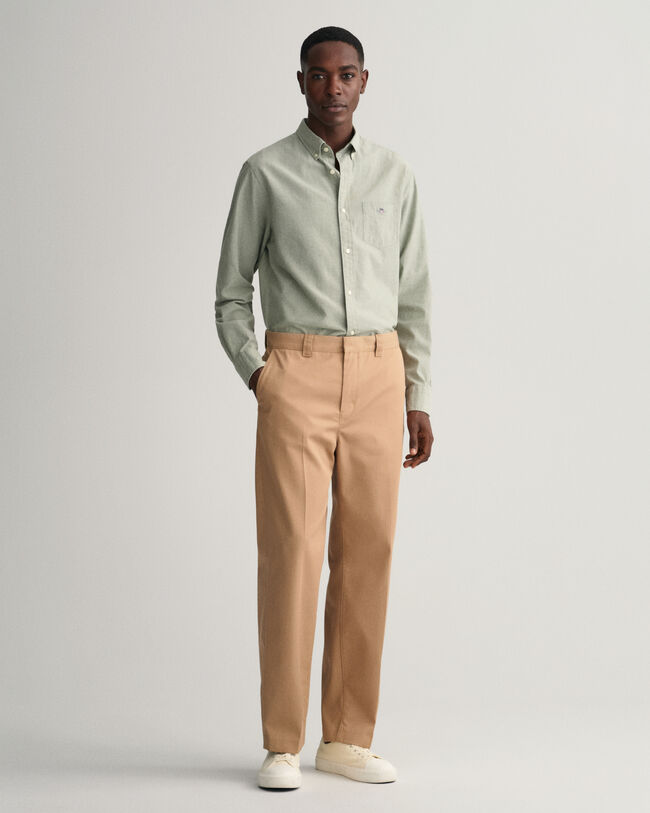 Camicia in lino-cotone regular fit