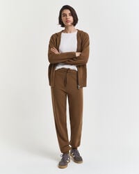 Pantaloni in pregiata e finissima lana d’agnello in maglia