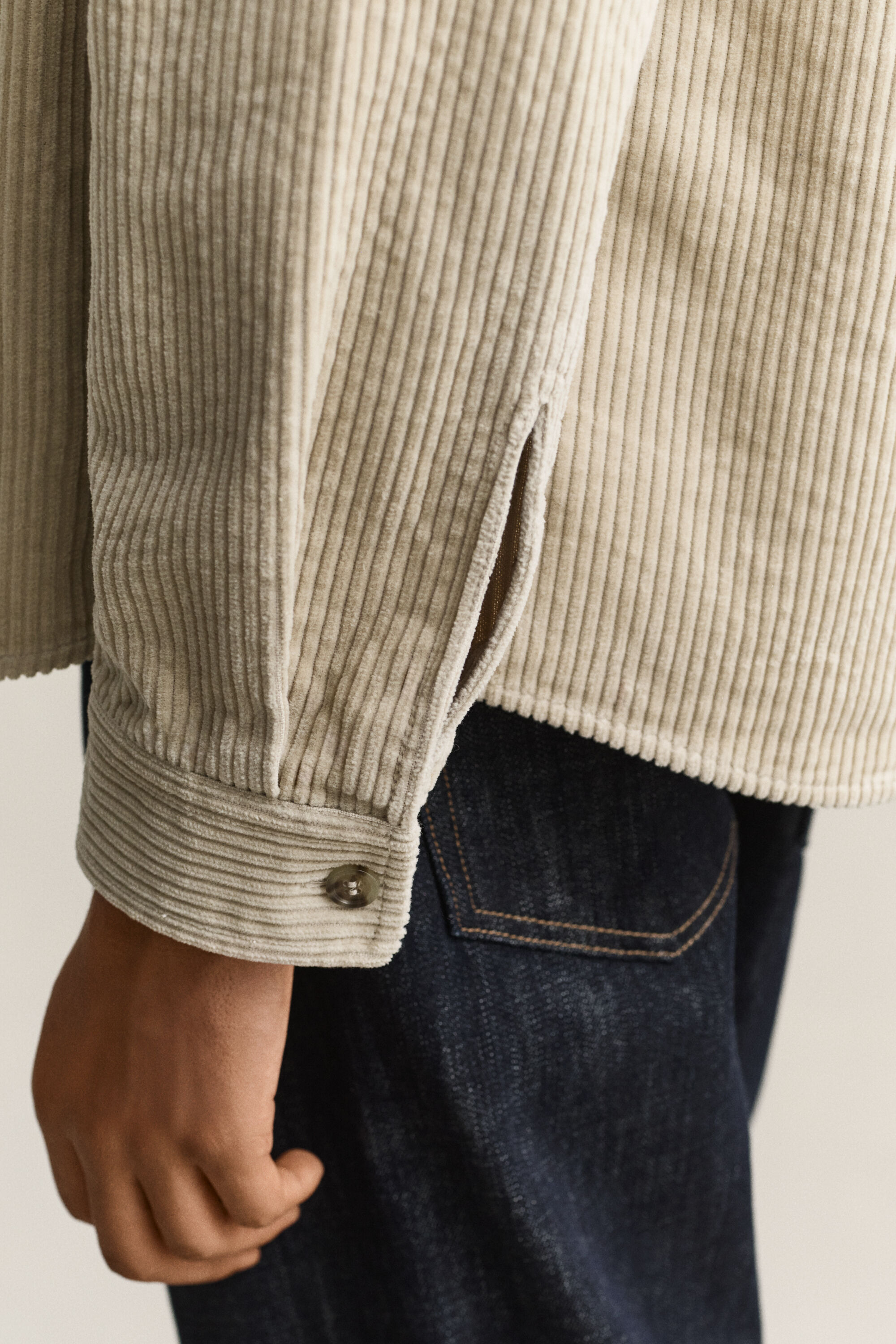 Camicia giacca in velluto a coste