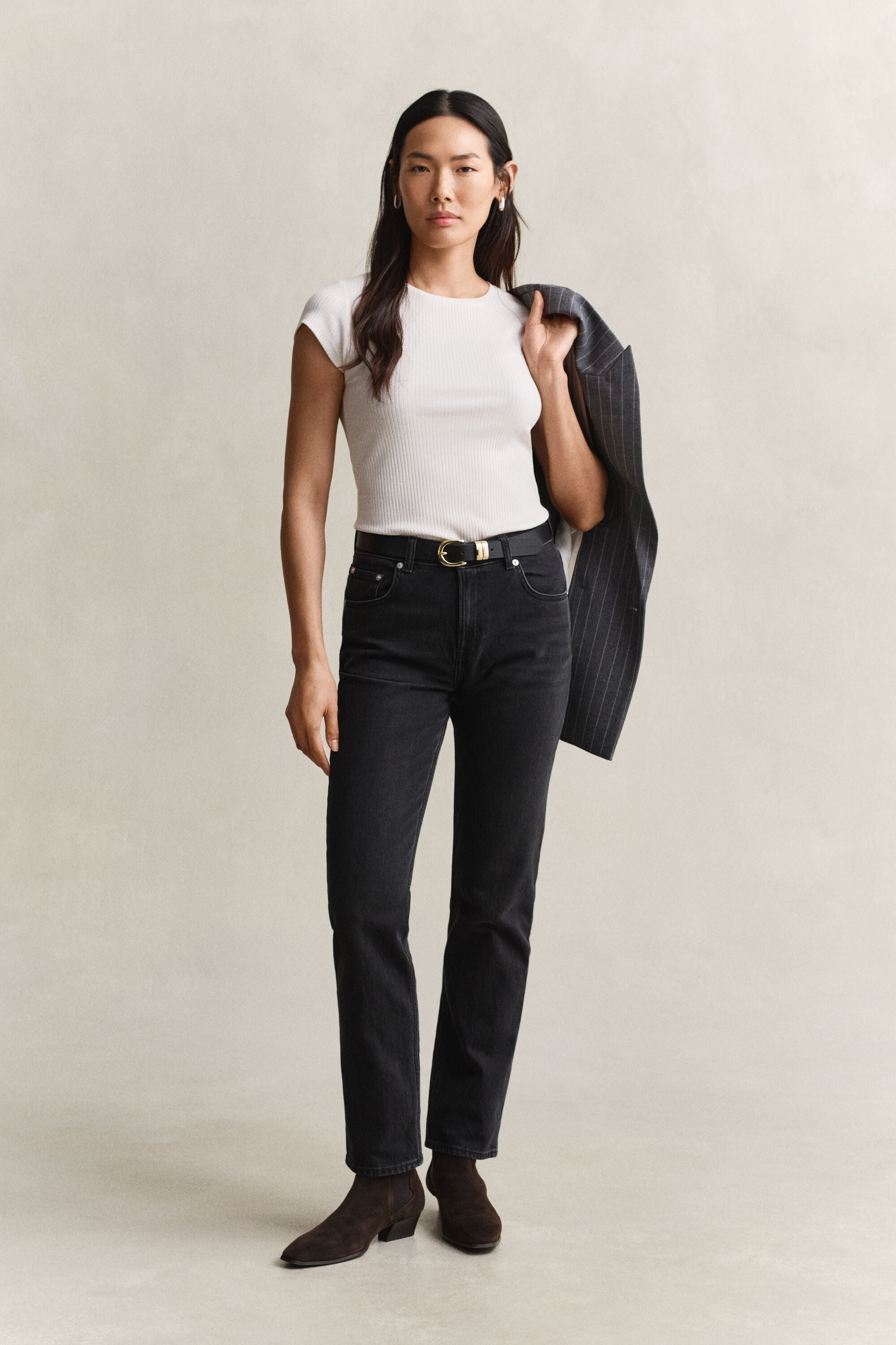 T-shirt slim a coste