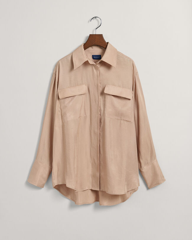 Camicia con tasca con patta relaxed fit