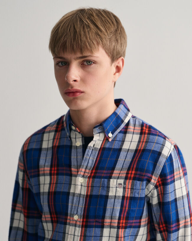 Camicia in flanella a quadri regular fit Teen Boys