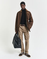 Pantaloni cargo in twill di cotone regular fit