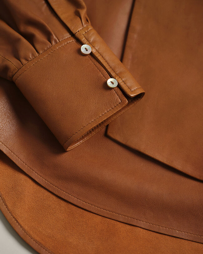 Camicia Wrangler x GANT in pelle con fiocco