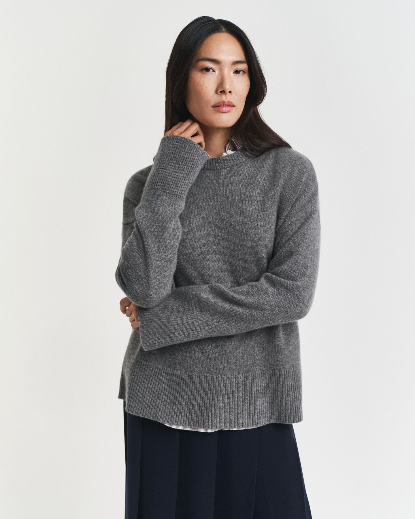 Maglia girocollo in cashmere