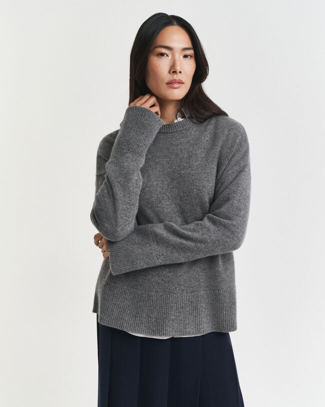 Maglia girocollo in cashmere
