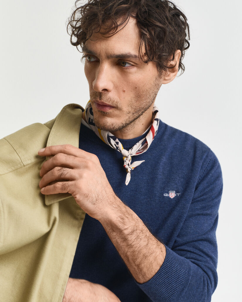 Maglia girocollo in cotone classico