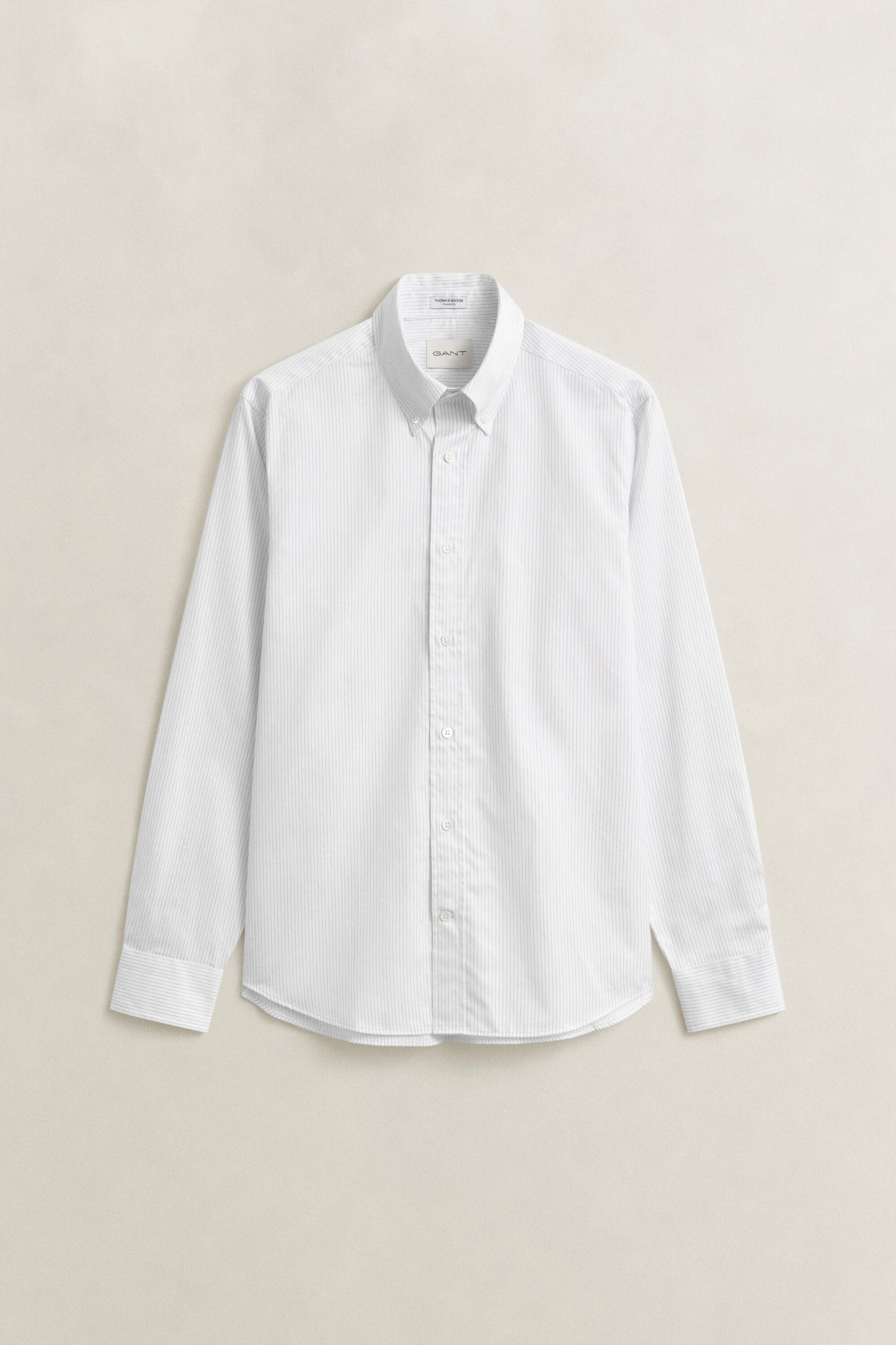 Abito chemisier in twill a righe