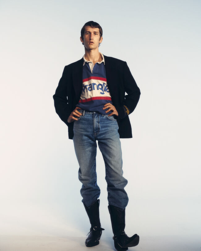 Heavy Rugger délavé Wrangler x GANT