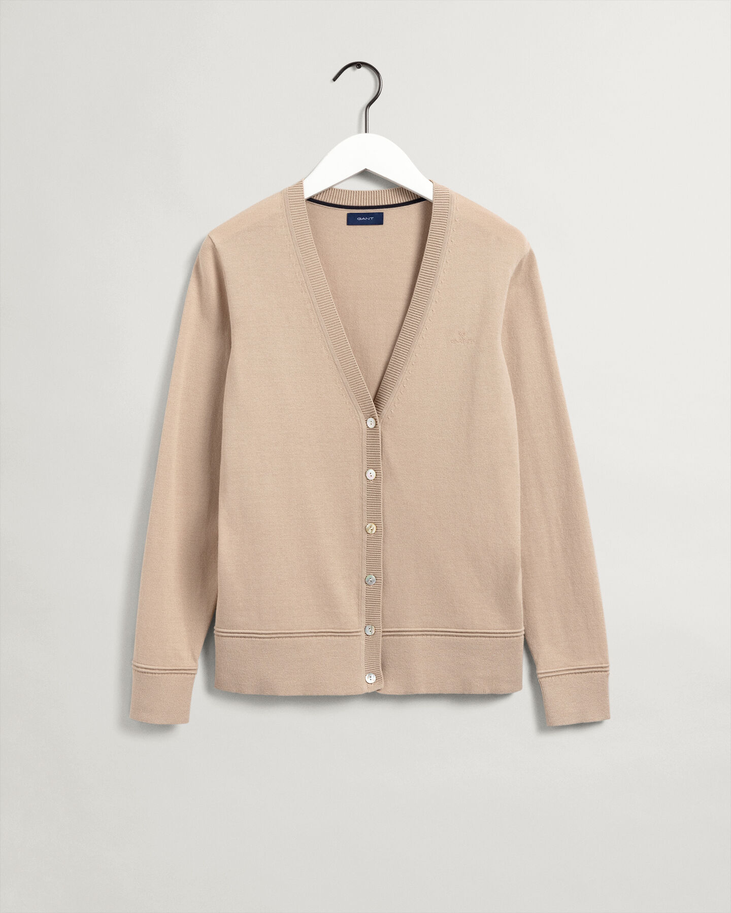 Cardigan con scollo a V in cotone leggero