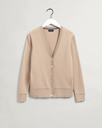 Cardigan con scollo a V in cotone leggero