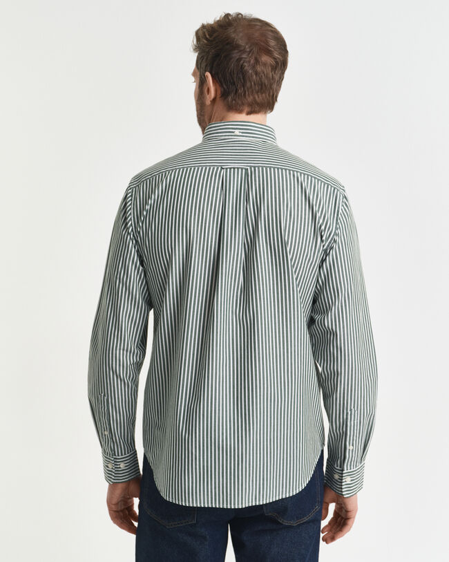 Camicia classica in popeline a righe regular fit