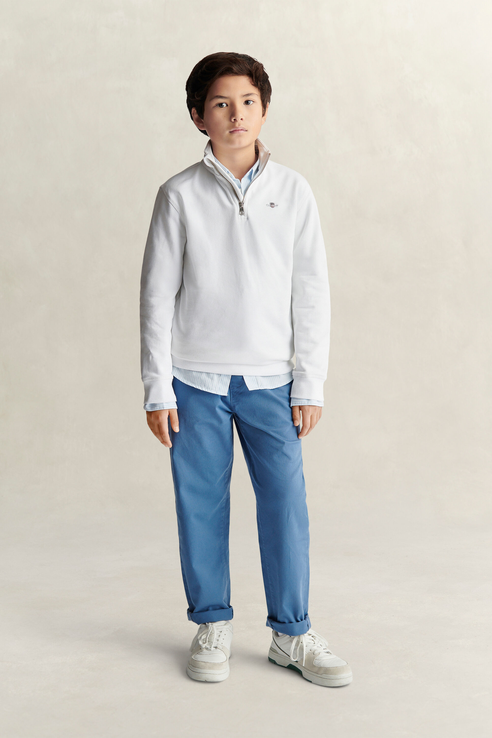 Felpa con zip corta Teen Boys