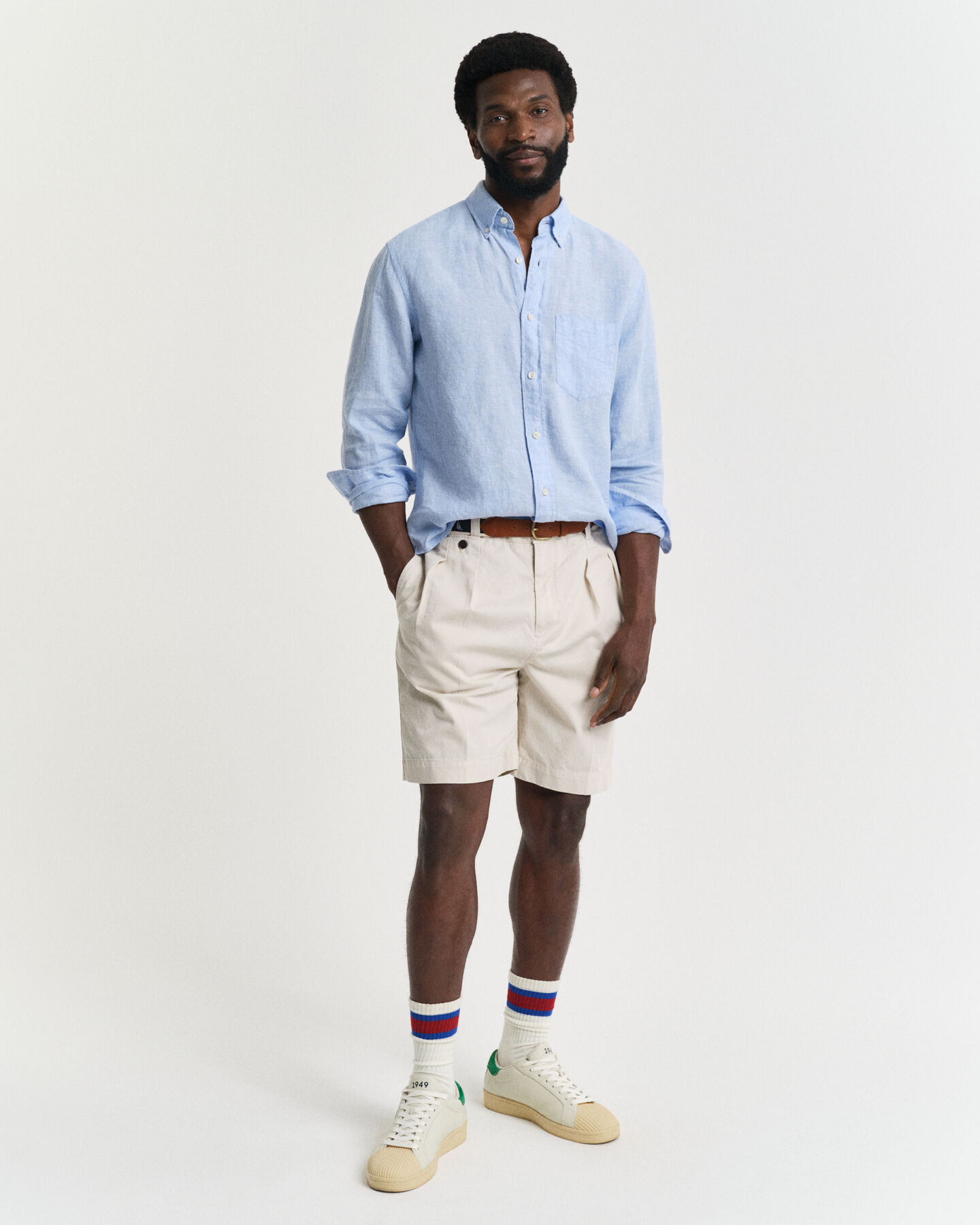 Camicia di lino regular fit