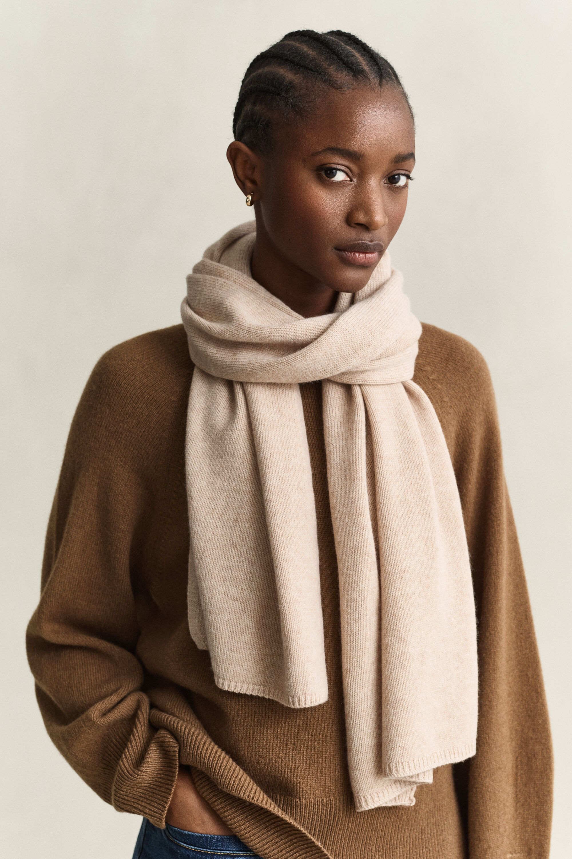 Sciarpa in lana e cashmere