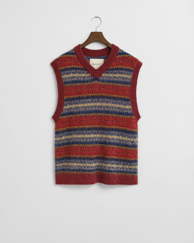 Gilet pettinato Fair Isle