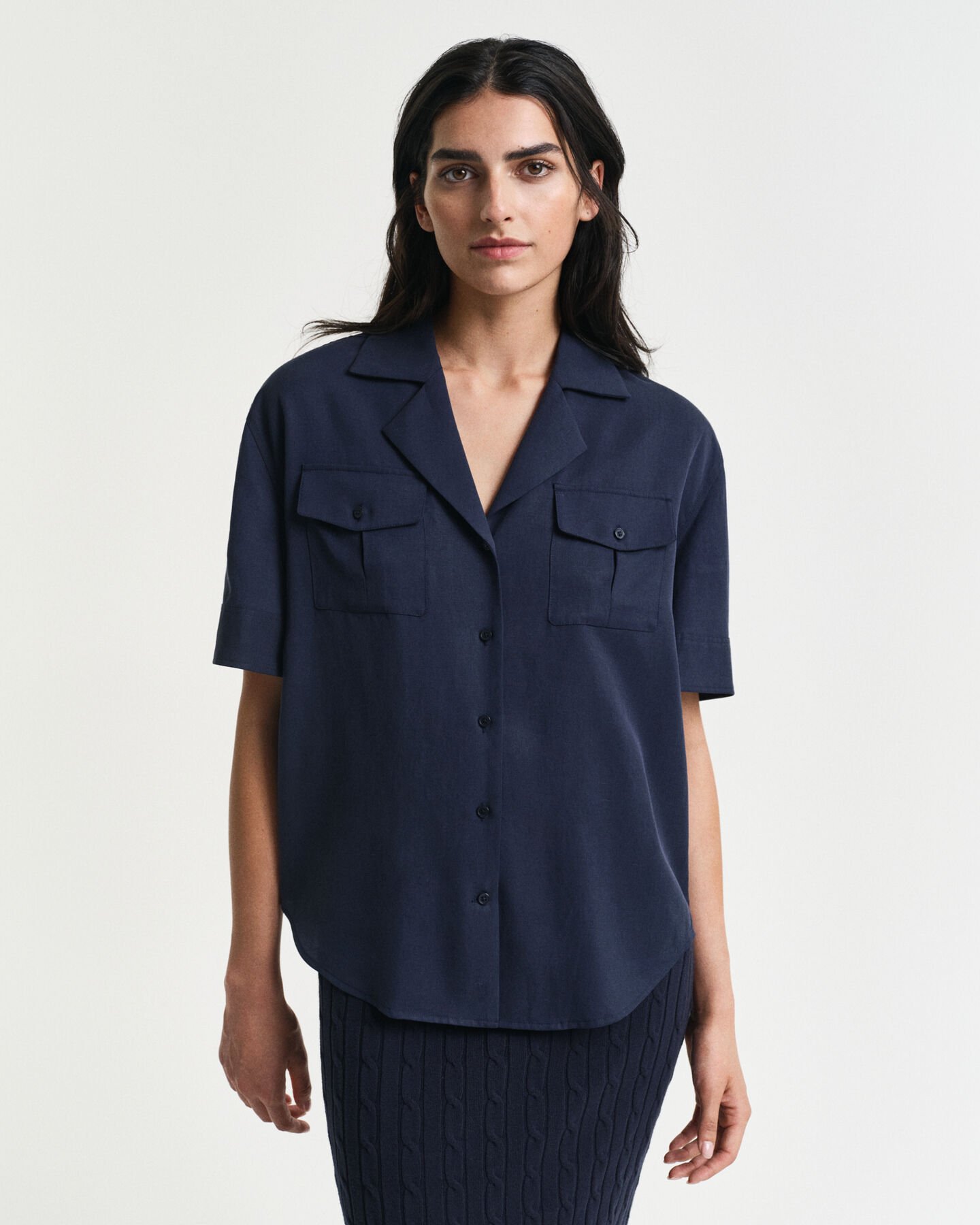 Camicia con tasca relaxed fit