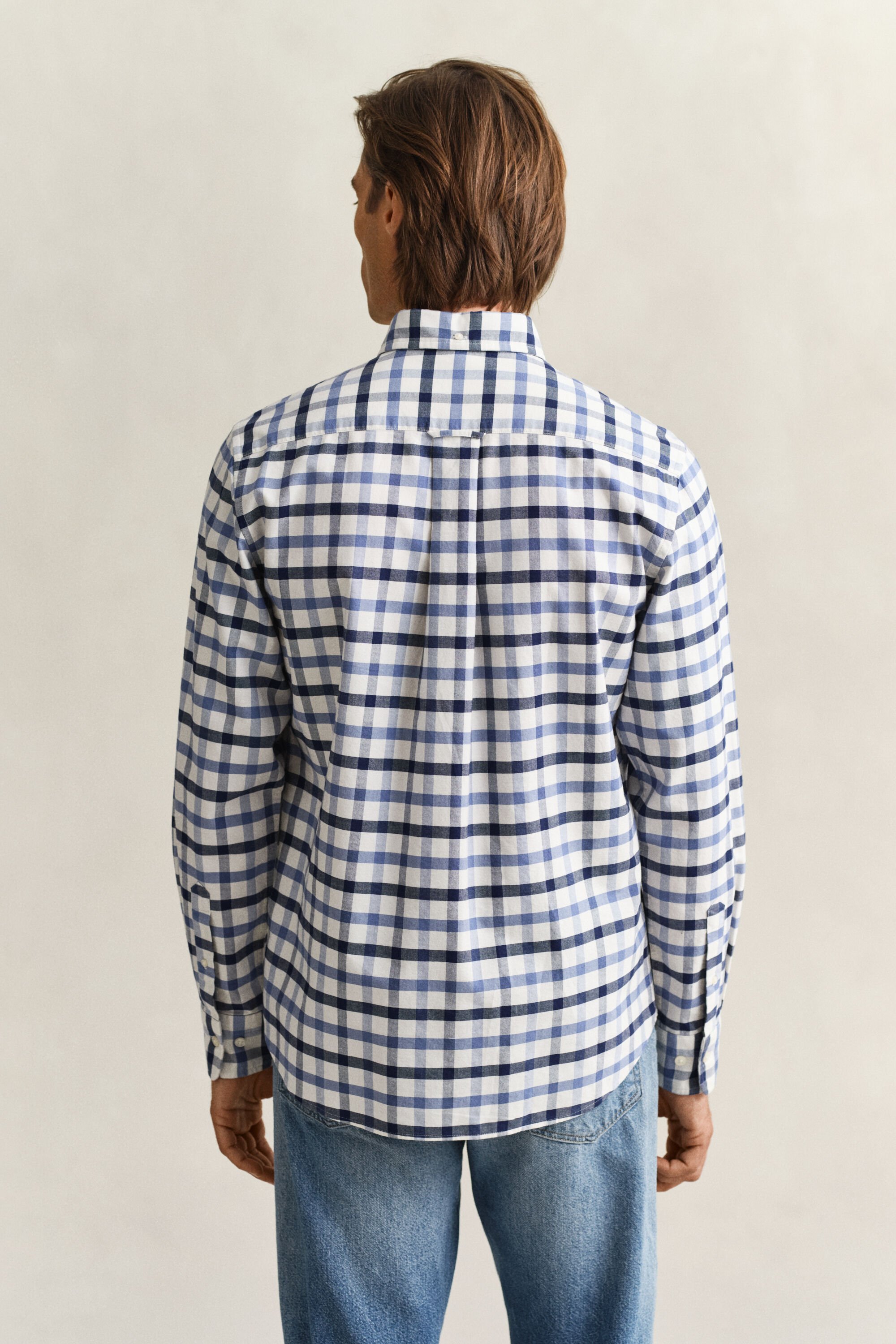 Camicia Oxford a quadri regular fit