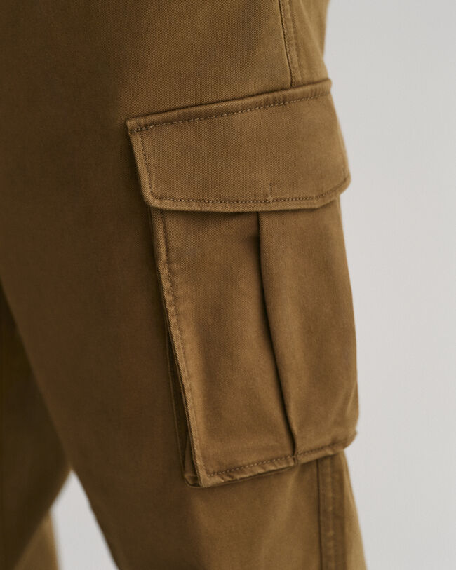Pantaloni cargo in twill