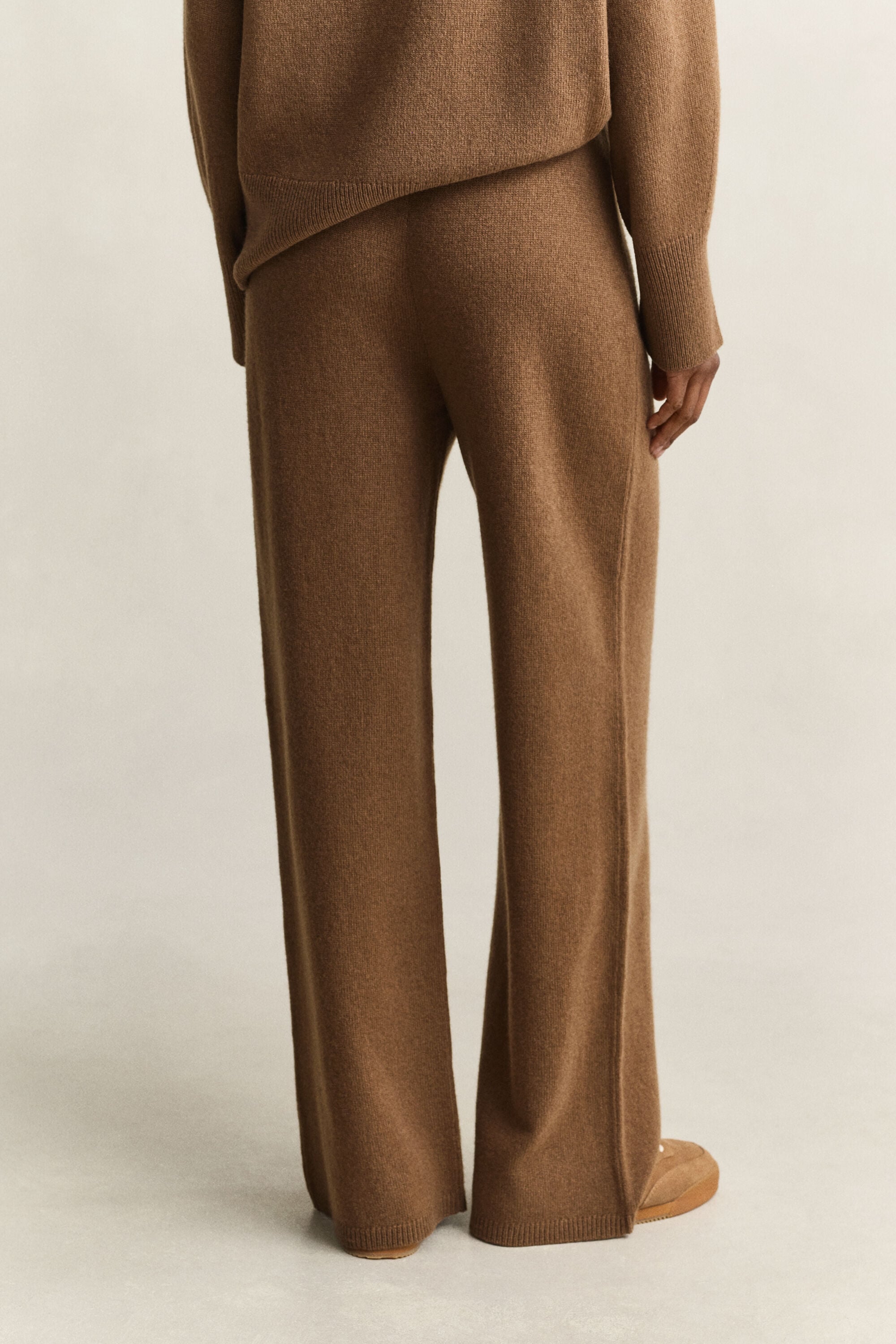 Pantaloni in lana misto cashmere
