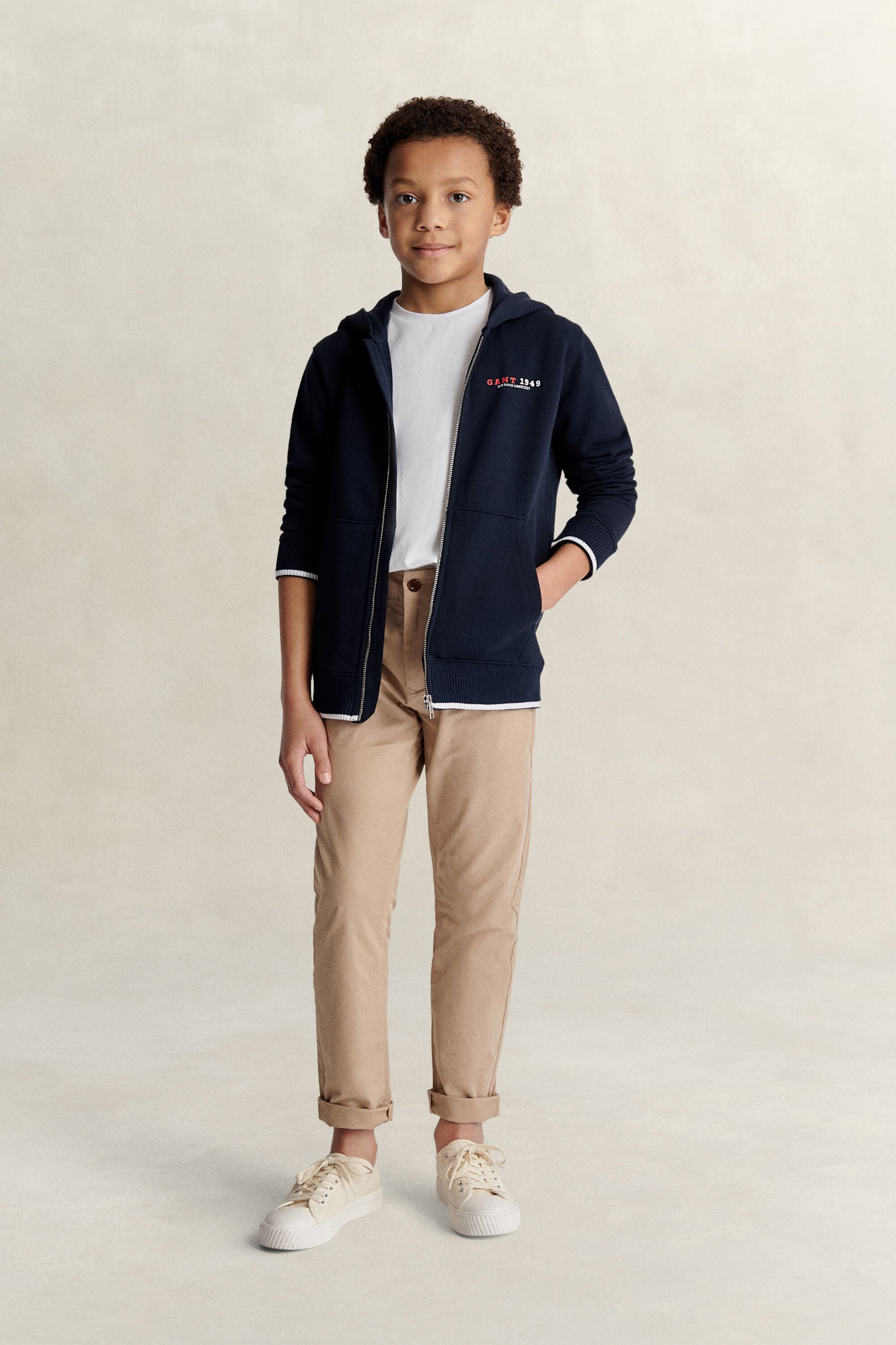 Felpa con zip e cappuccio Graphic Teen Boys