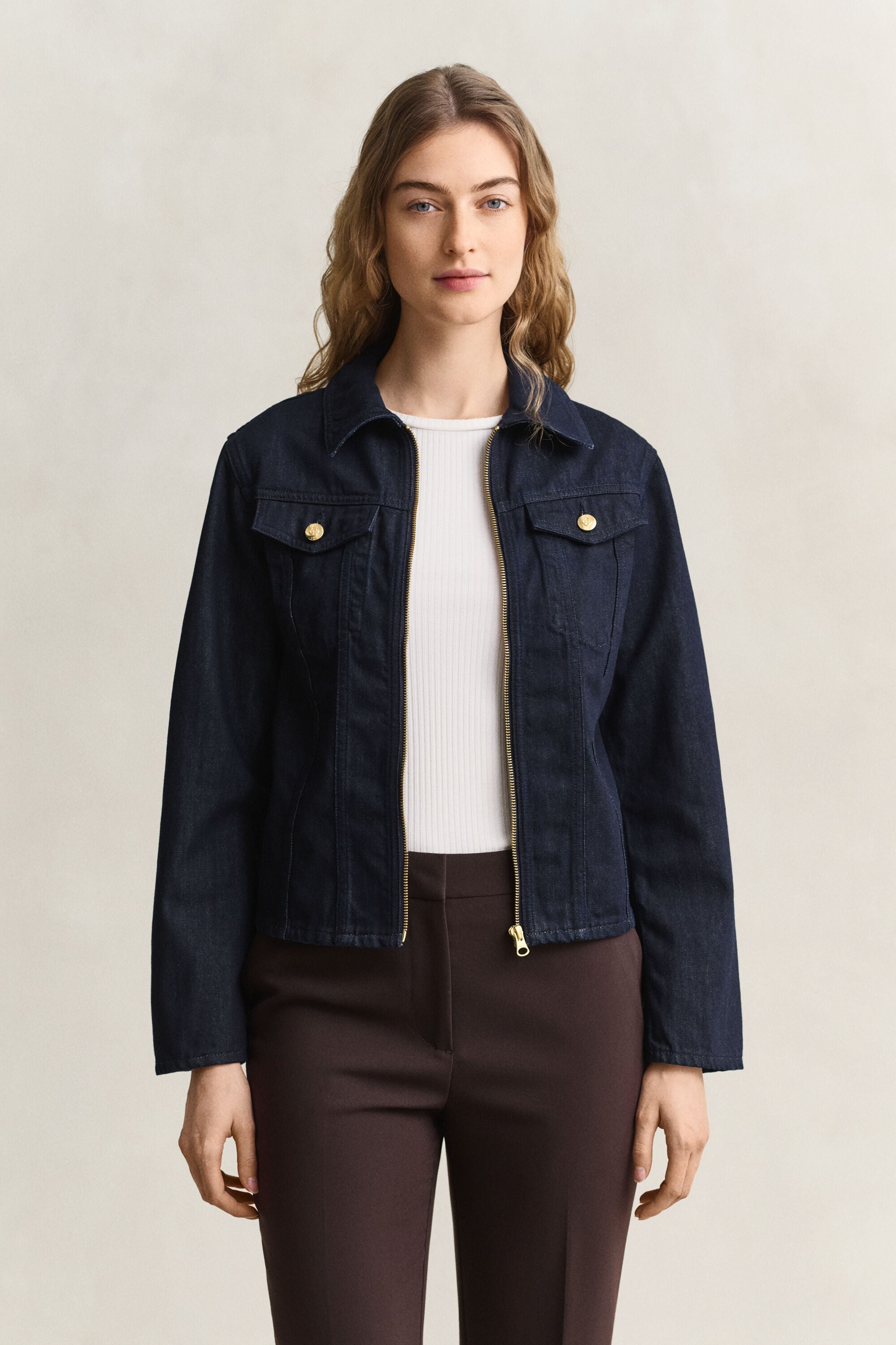 Giacca aderente in denim