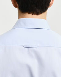 Camicia Oxford in popeline elasticizzato slim fit