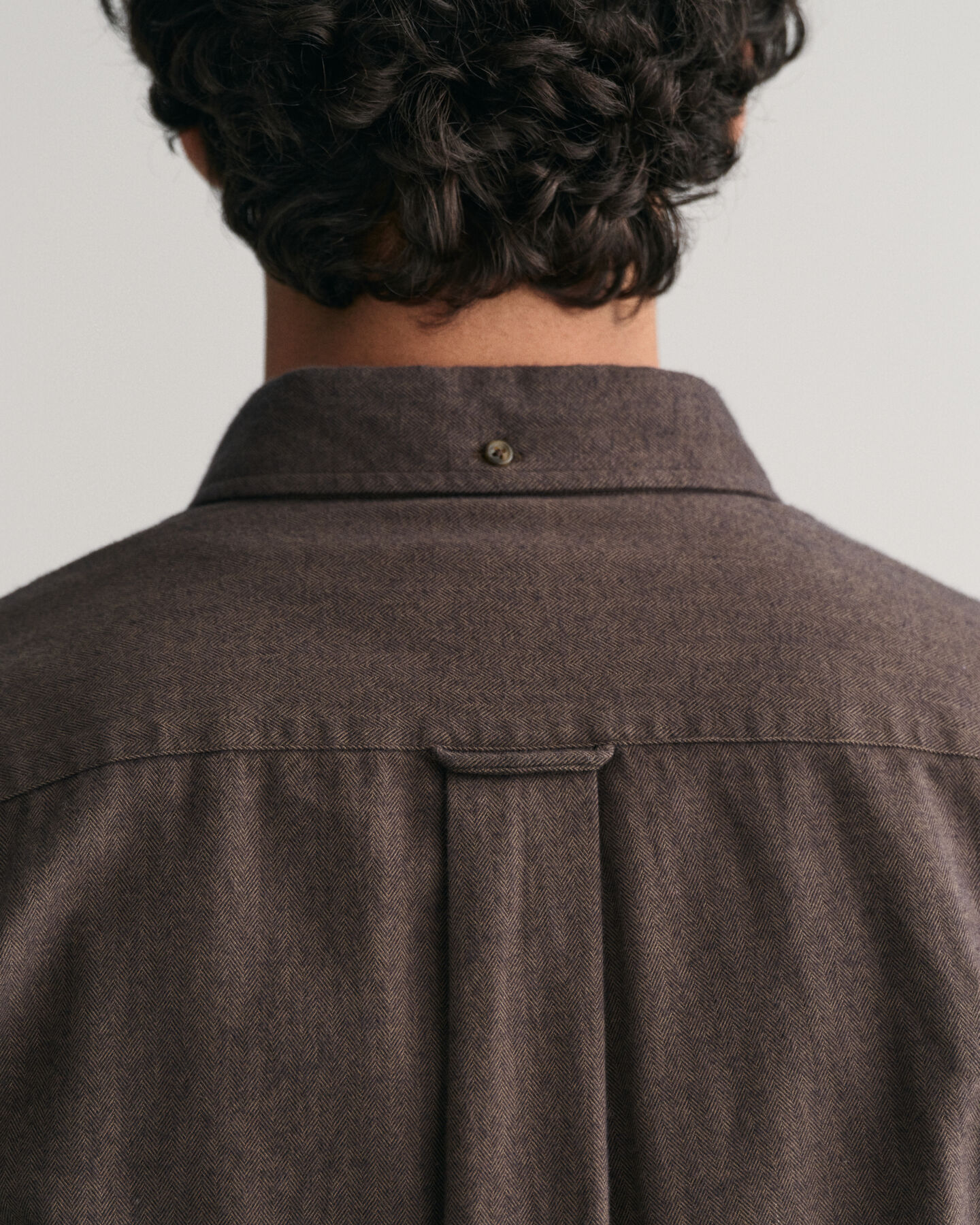 Camicia in flanella con motivo a spina di pesce regular fit