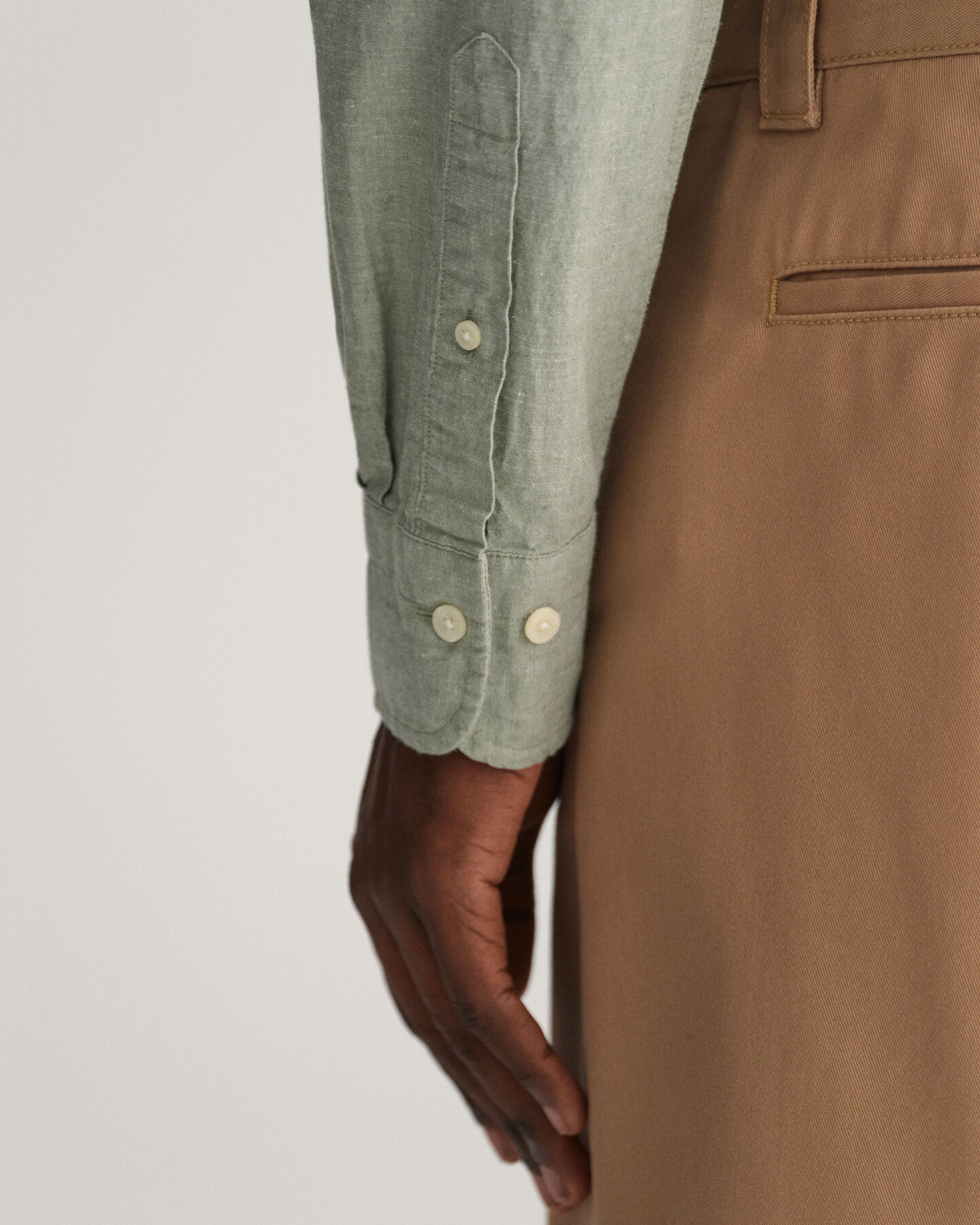 Camicia in lino-cotone regular fit