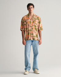 Camicia a maniche corte Hawaiian Print relaxed fit