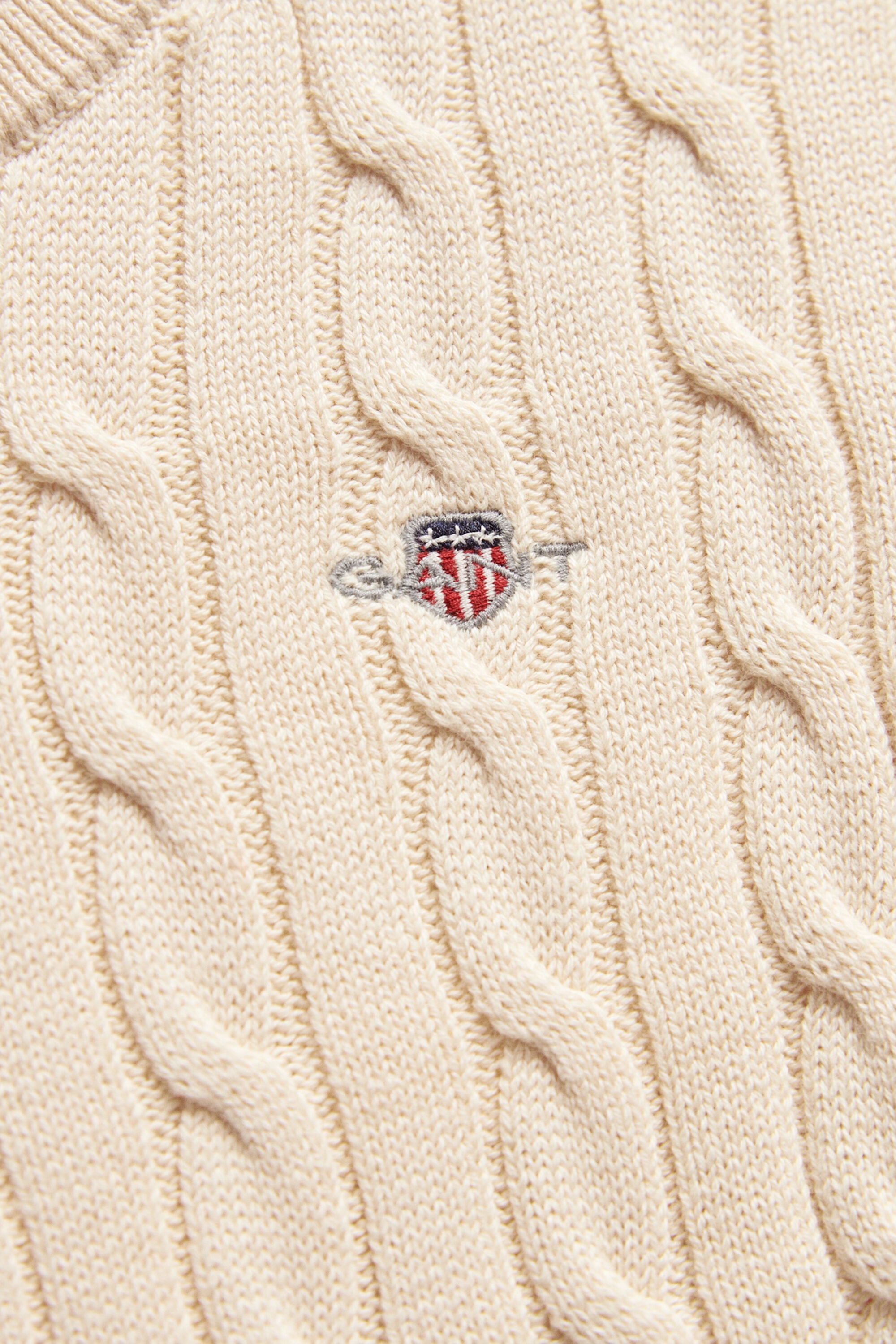 Maglia lavorata in cotone a trecce Shield Boys