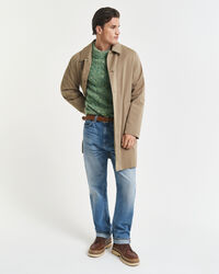 Maglia girocollo a trecce