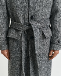 Cappotto di lana in tweed