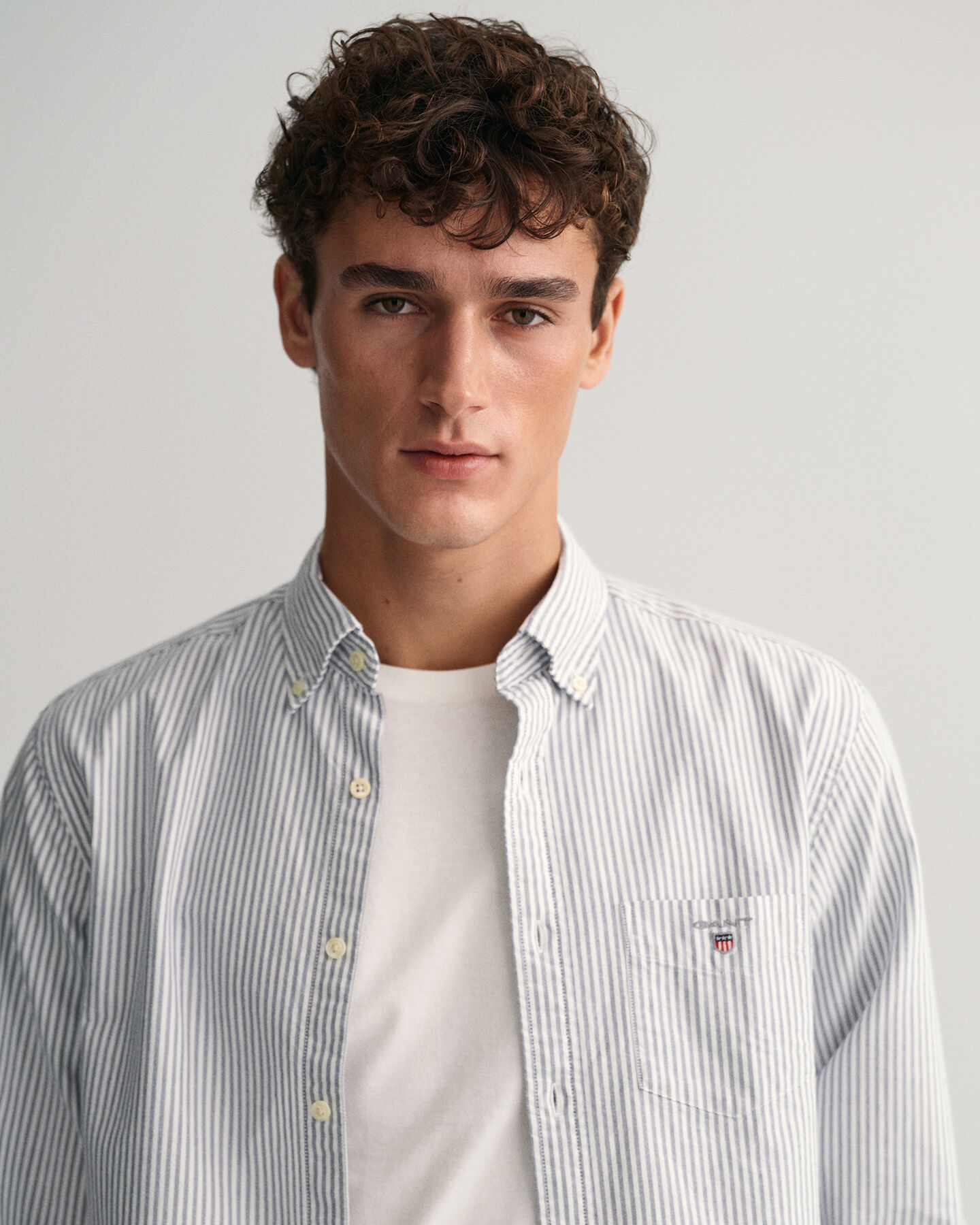 Camicia Oxford a righe Banker regular fit