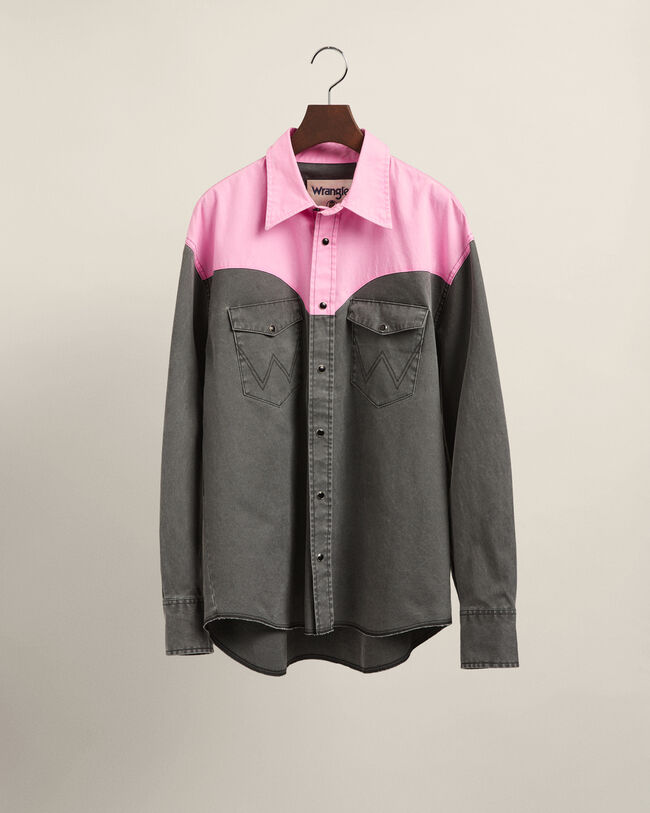 Camicia Neon Western Wrangler x GANT con vestibilit&agrave; rilassata