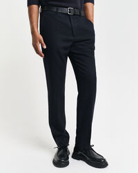 Pantaloni da abito con motivo a spina di pesce slim fit