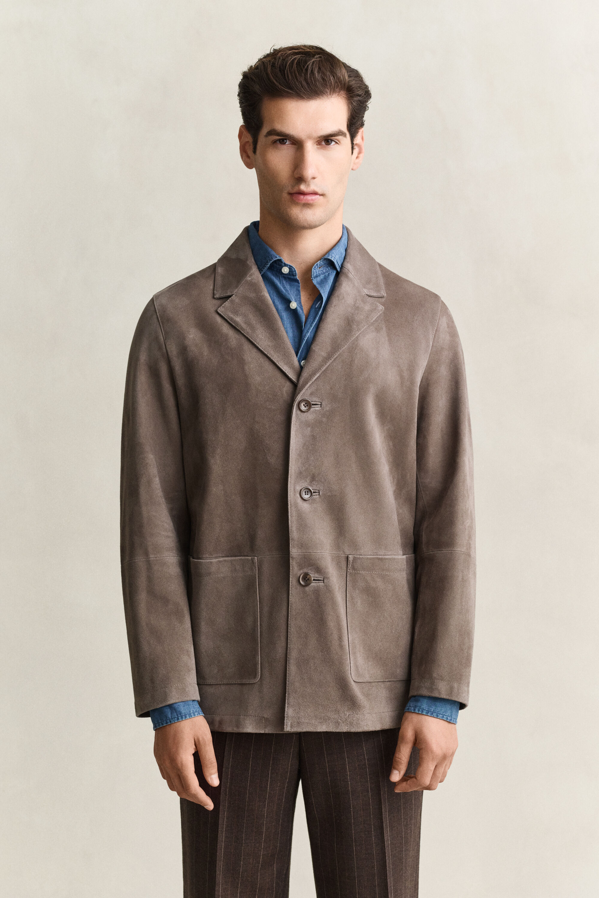 Blazer in camoscio