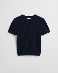 Maglia girocollo leggera a maniche corte