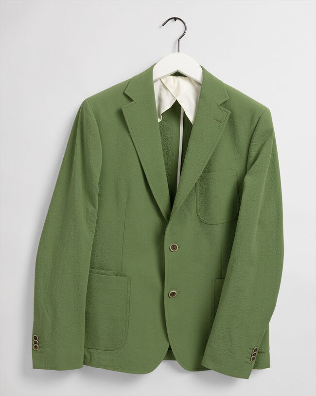 Blazer da abito in seersucker