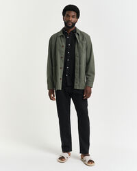 Pantaloni con coulisse in lino relaxed fit