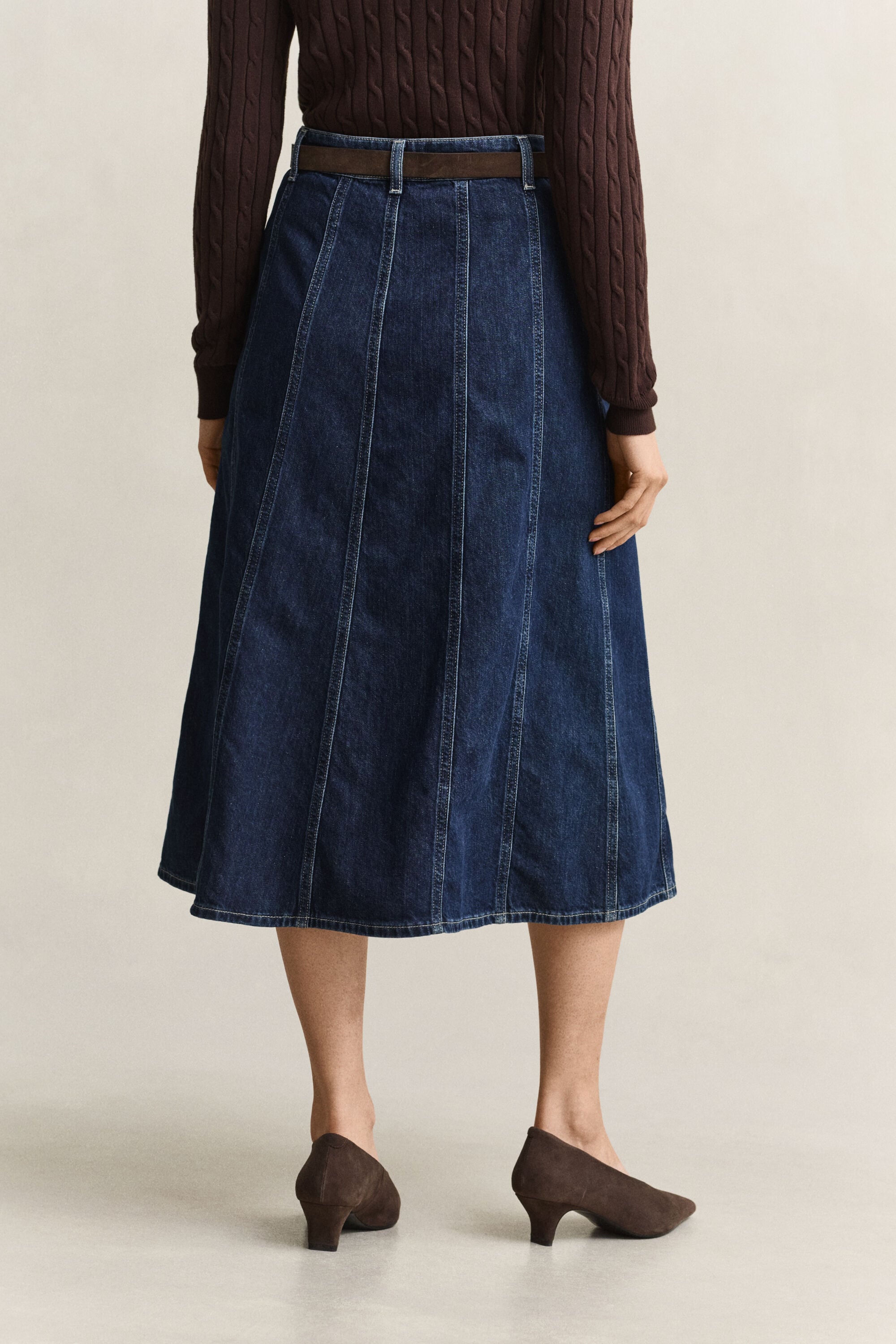 Gonna svasata in denim