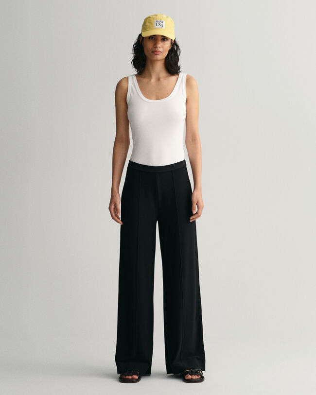 Pantaloni in jersey a gamba larga