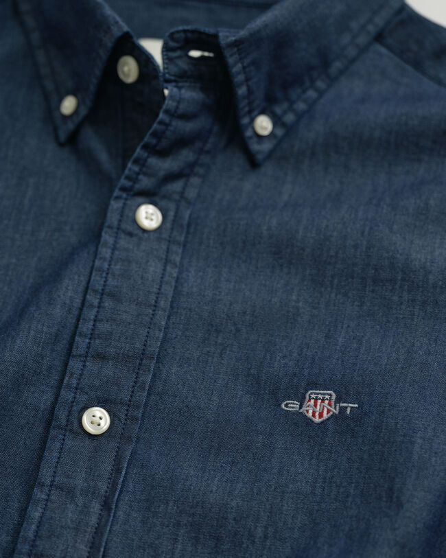 Camicia indaco slim fit