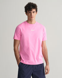 T-shirt GANT Logo piccolo a contrasto