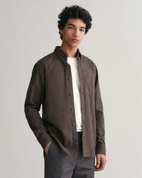 Camicia in flanella con motivo a spina di pesce regular fit