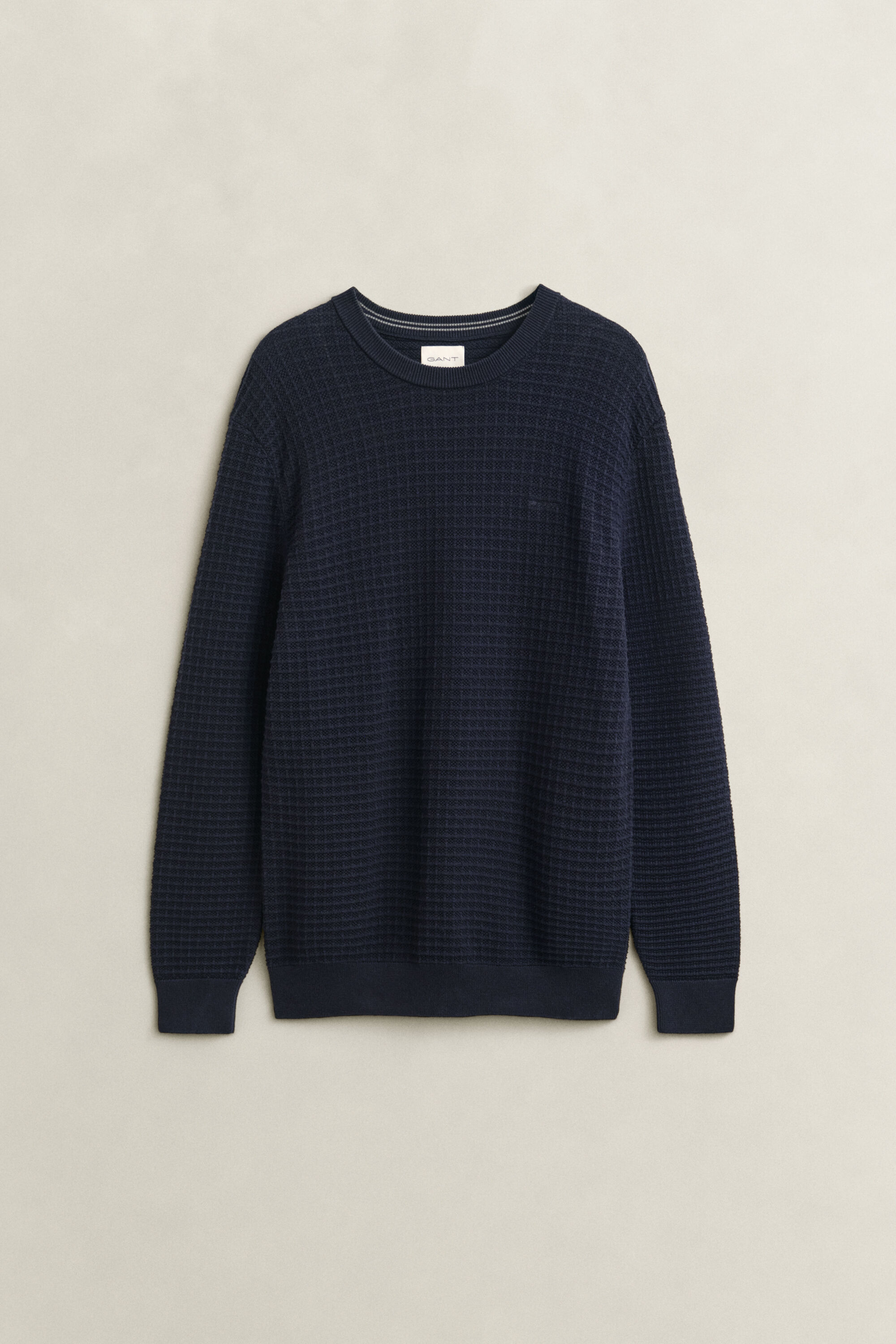 Maglia girocollo testurizzata